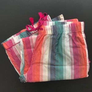 Multi-Color Stripe Pajama Bottoms
